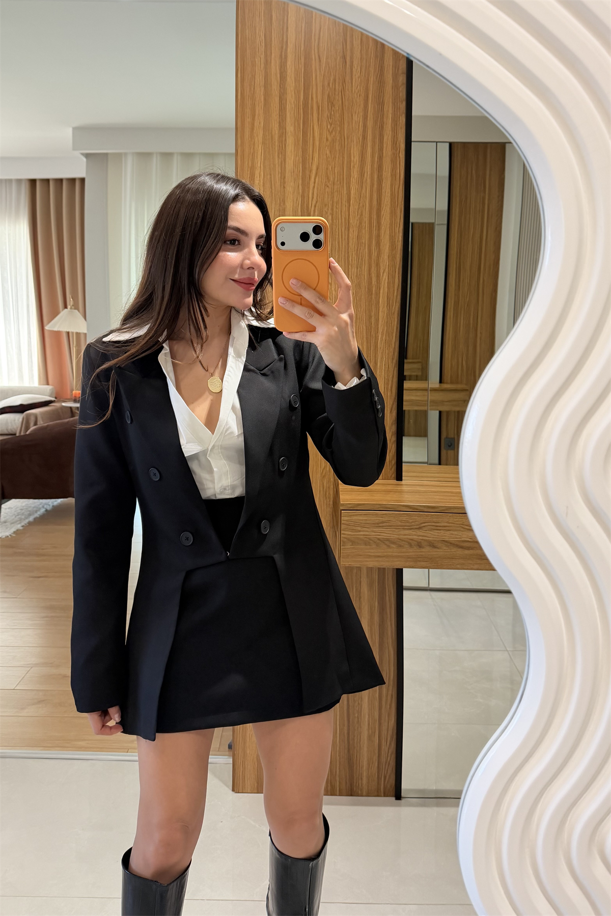 Miller Siyah Tasarım Blazer Ceket