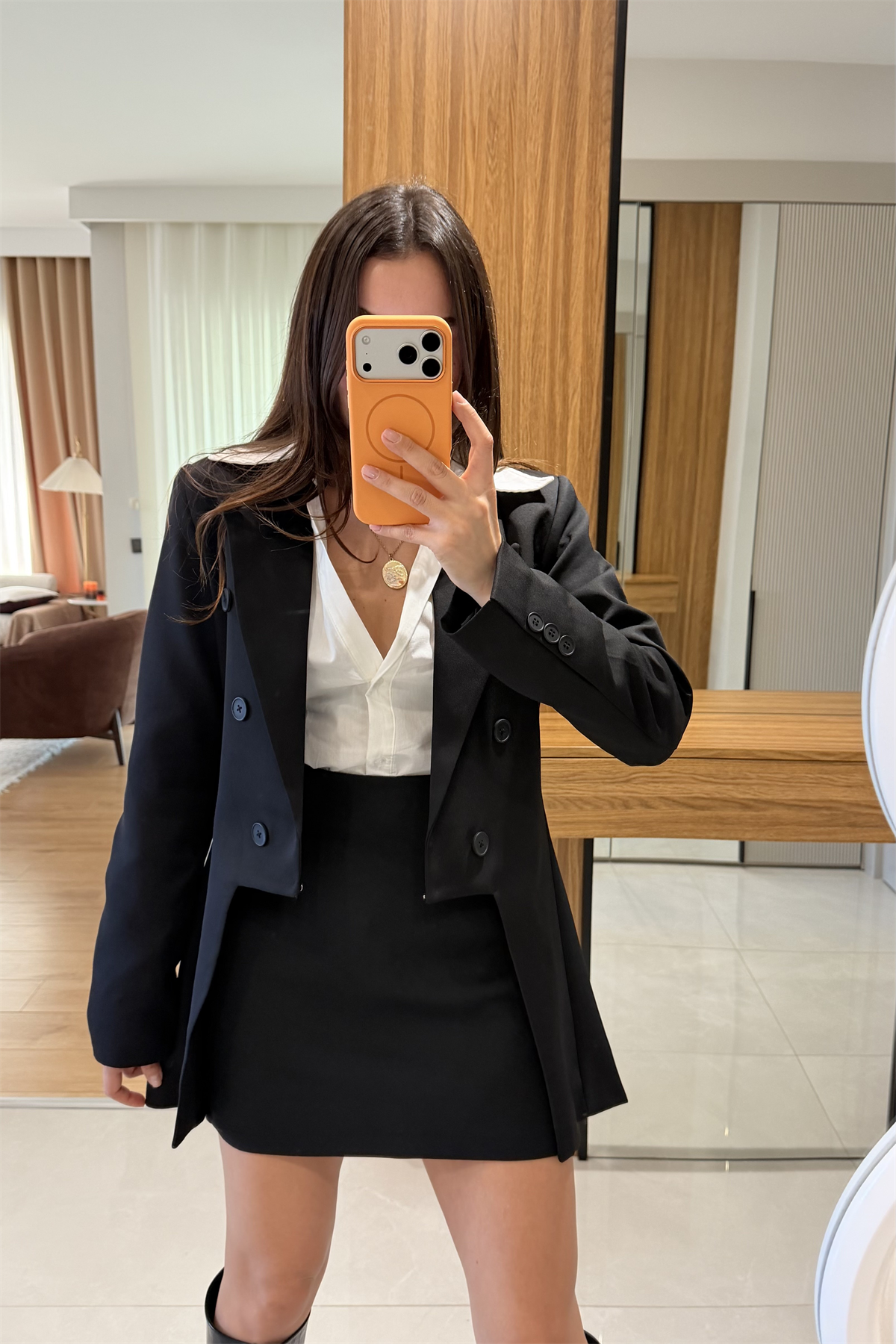 Miller Siyah Tasarım Blazer Ceket