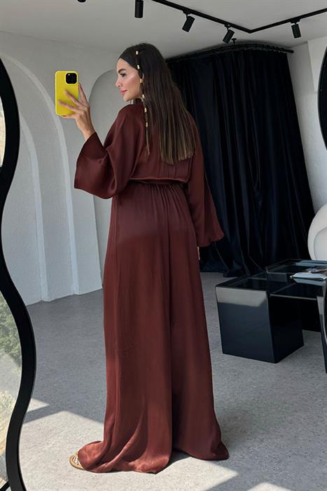 Milton Orijinal Acı Kahve Saten Tulum