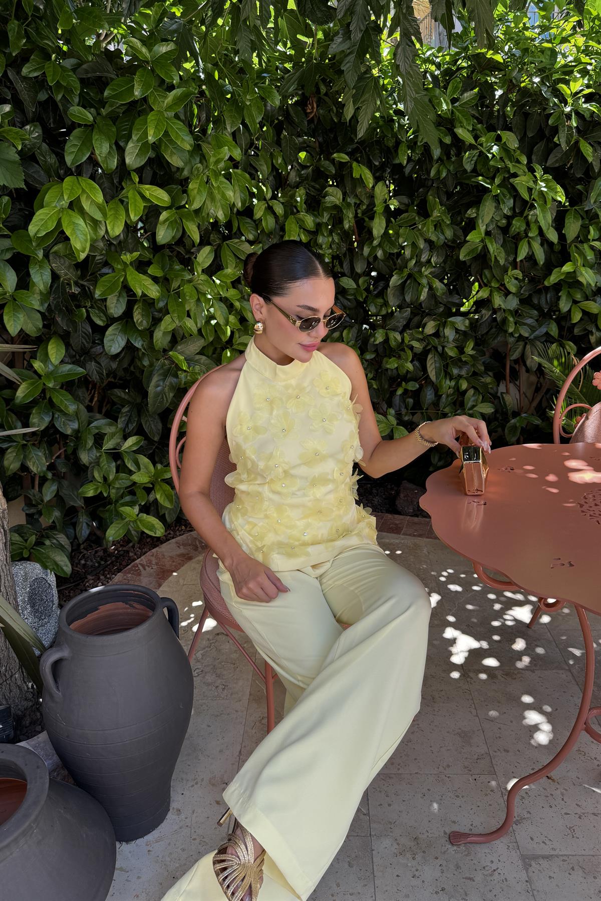 Mochi Sarı Üç Boyutlu Takım