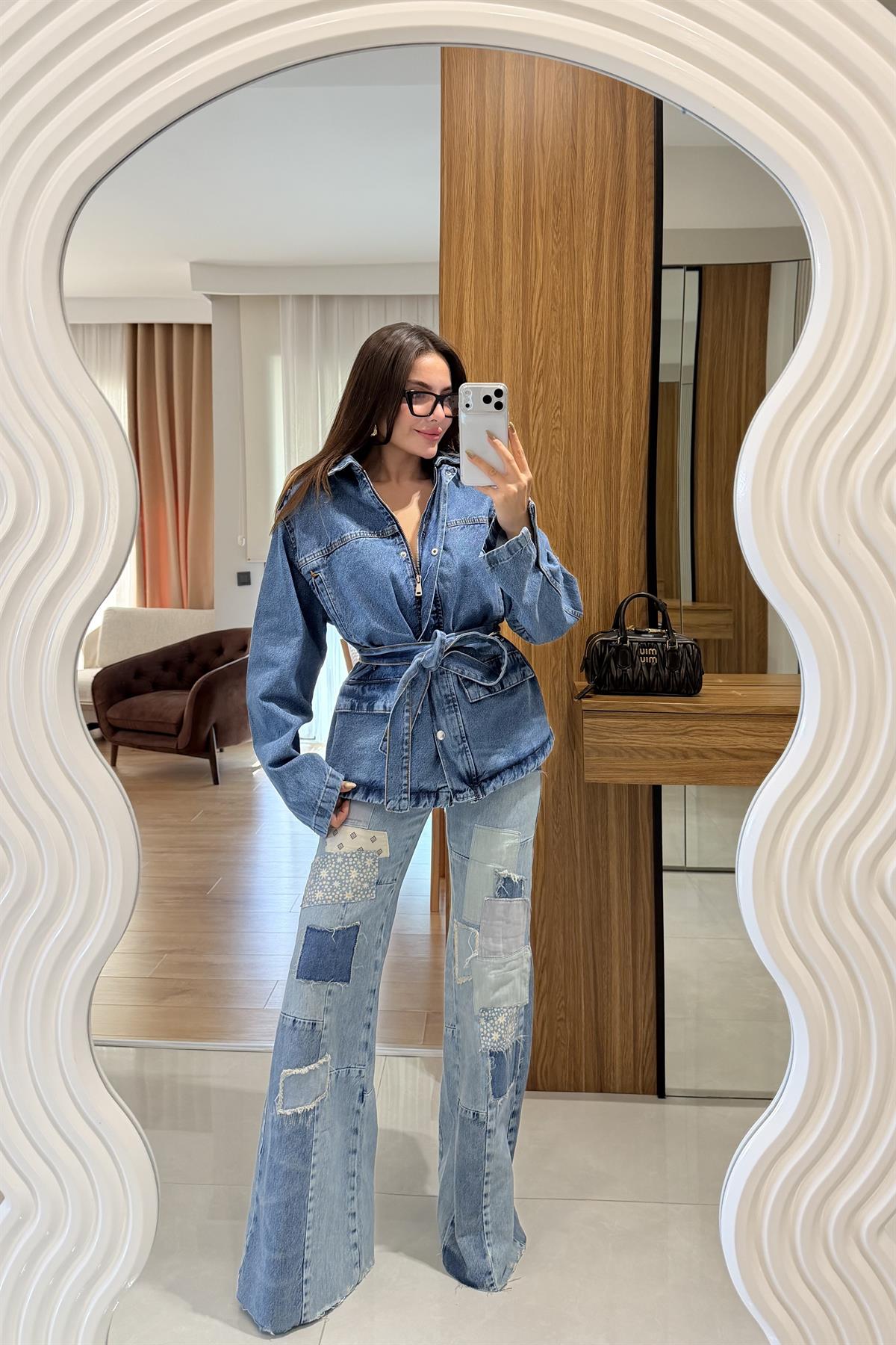 Morian Mavi Patchwork Model Jean