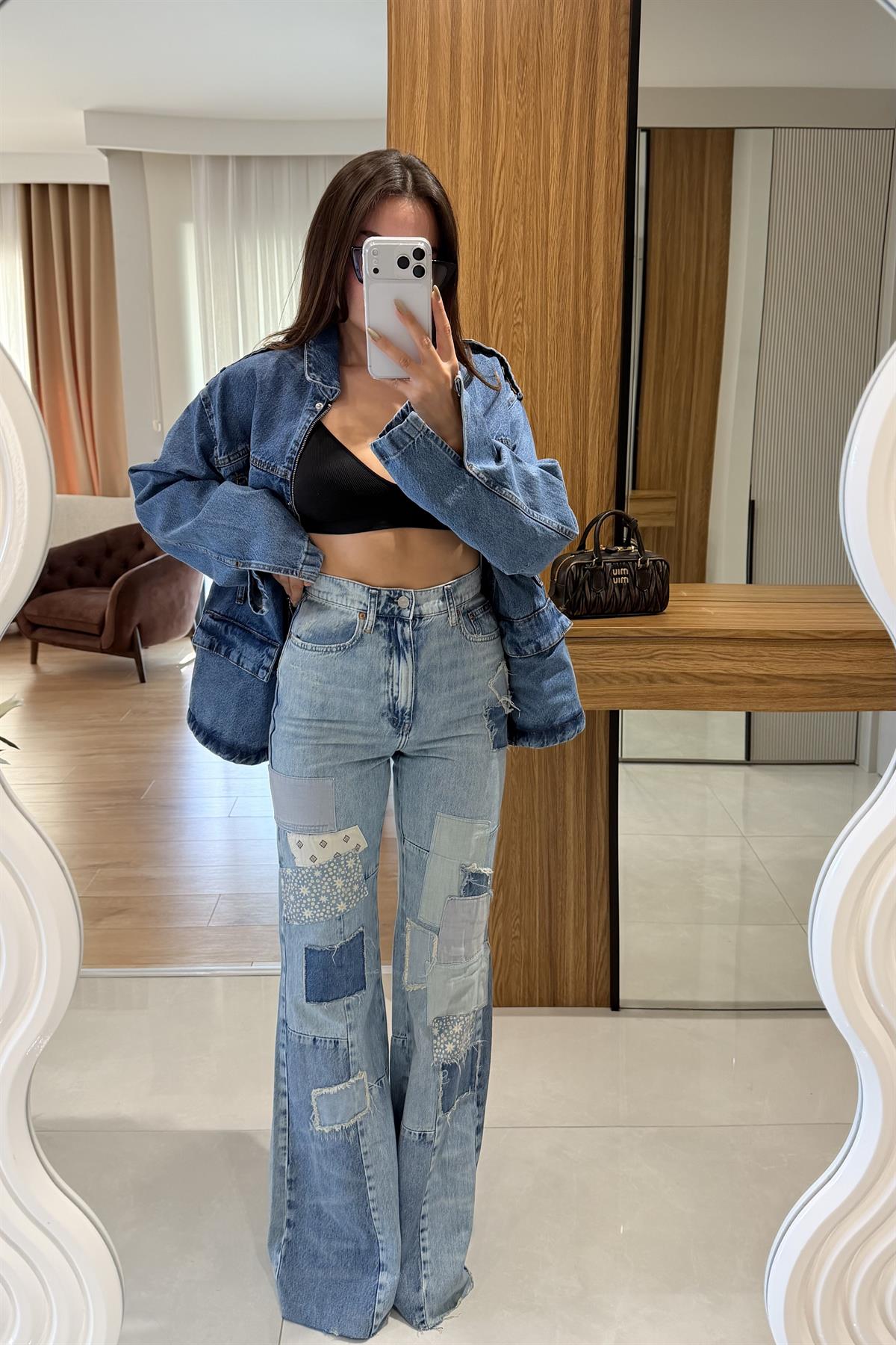 Morian Mavi Patchwork Model Jean