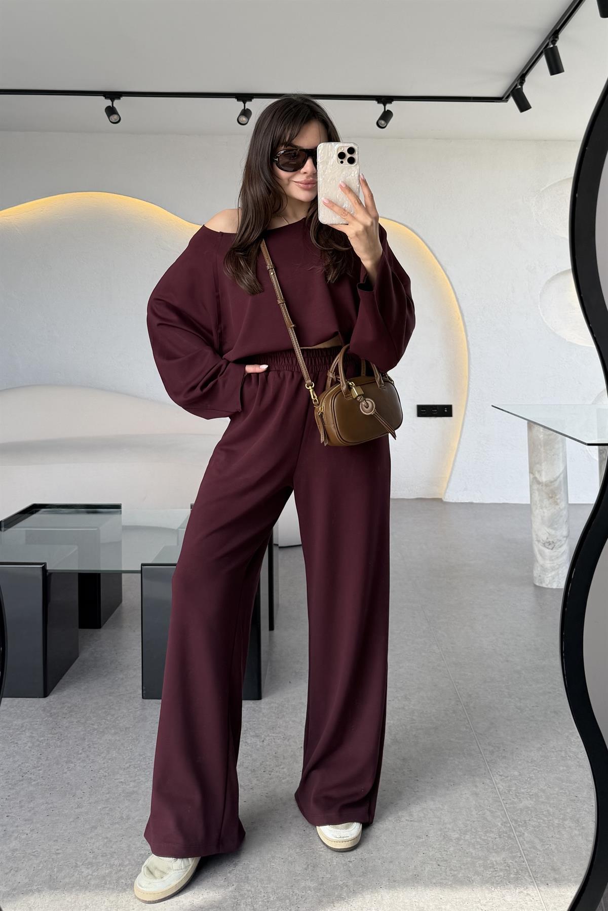 Moscow Bordo Premium Modal Takım