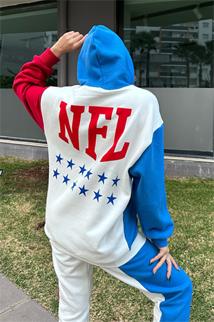 NFL kırmızı mavi renk eşofman takımı