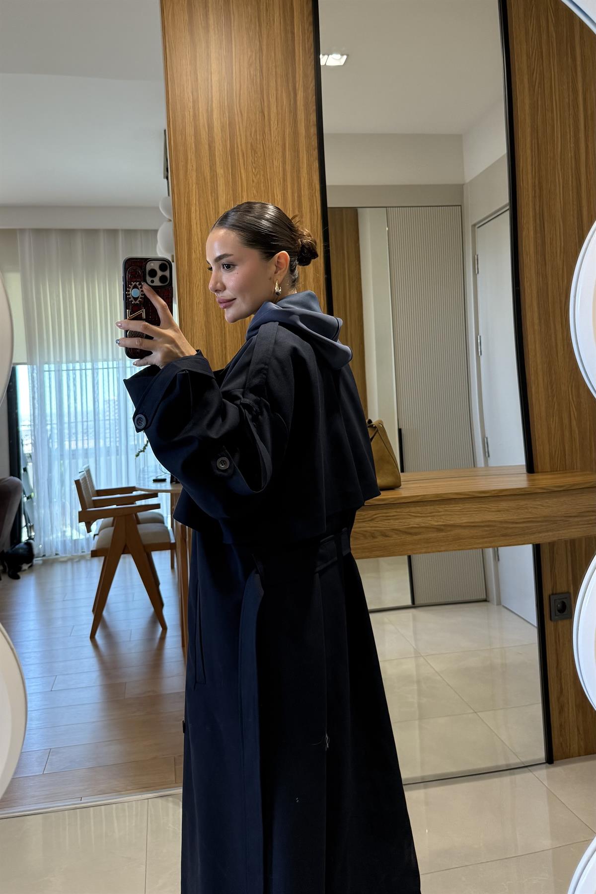 Nien Lacivert Poliviskon Trenç 