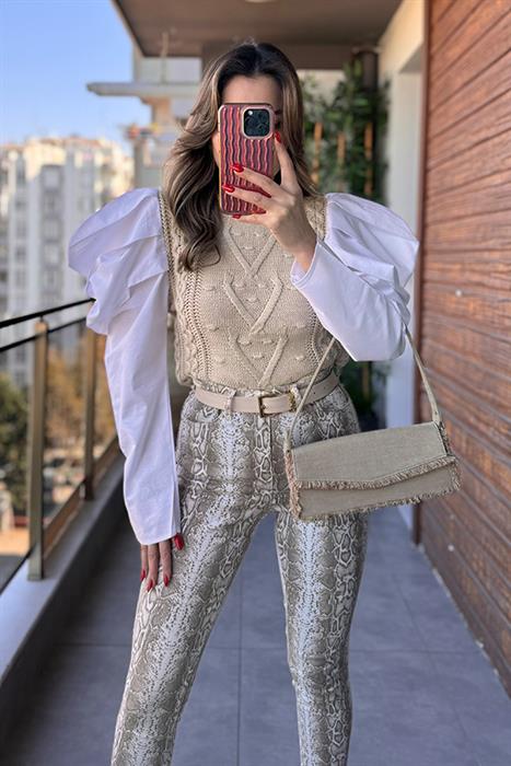 Nona Kolları Gömlekli Kazak