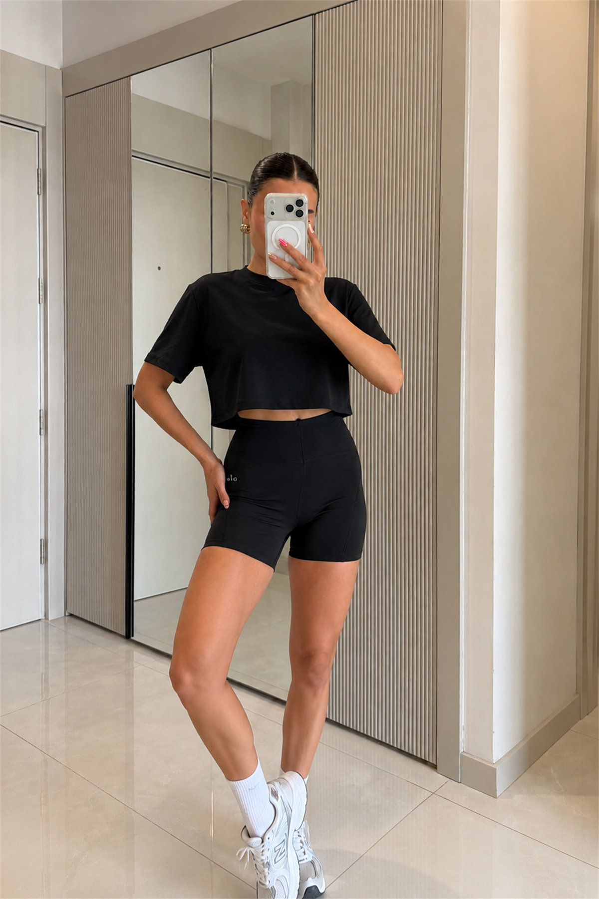 Ola Siyah Marka Model Spor Tshirt