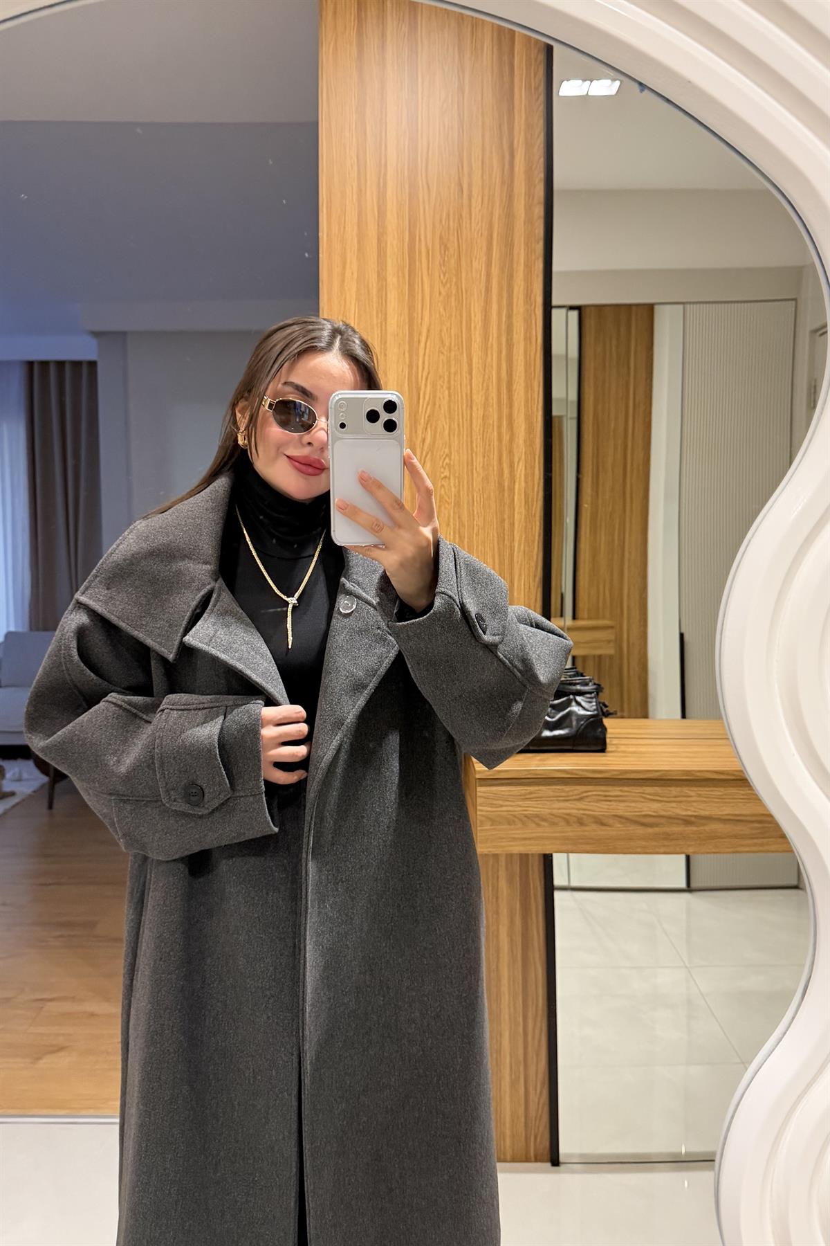 Oliva Antrasit Premium Kaban