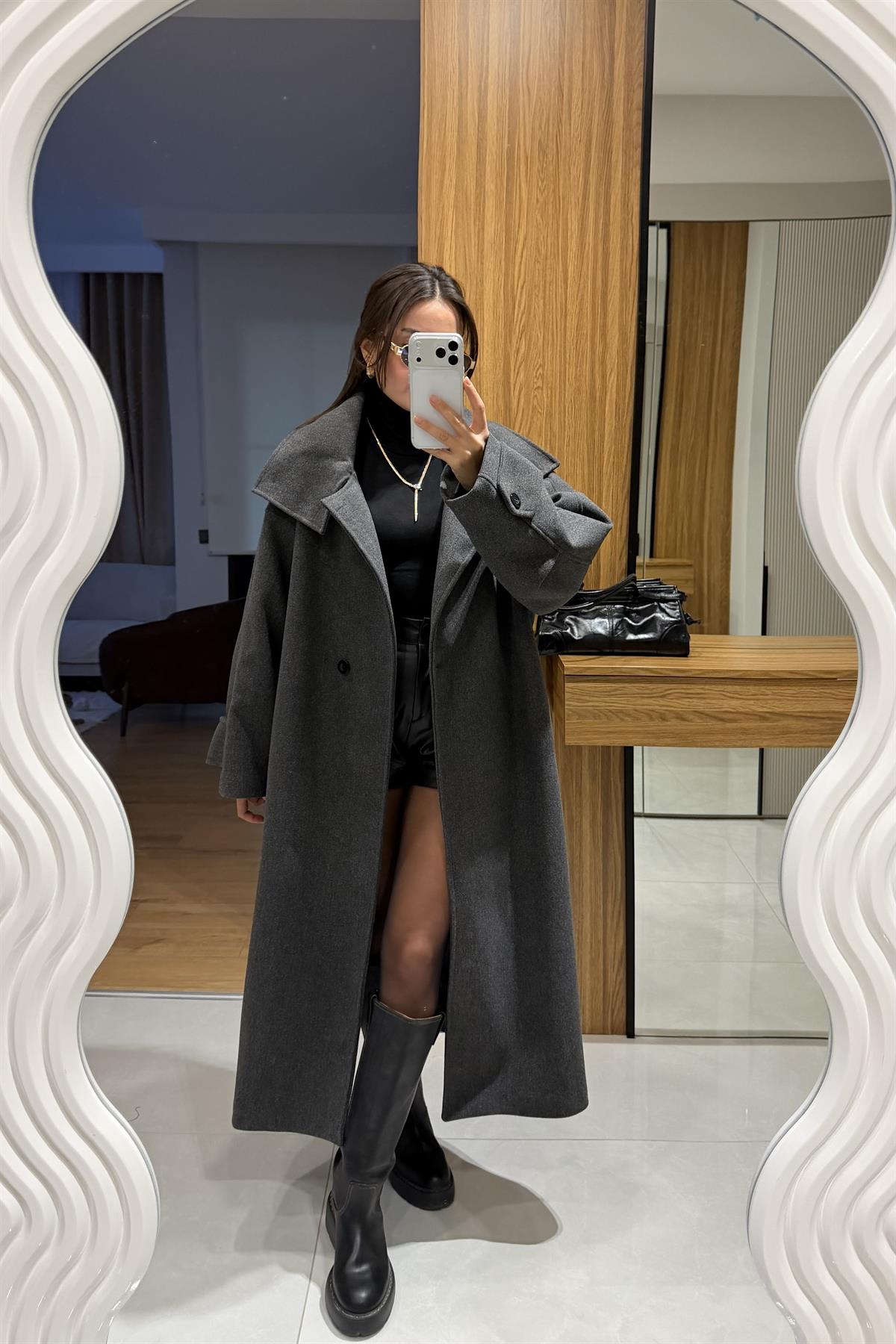 Oliva Antrasit Premium Kaban