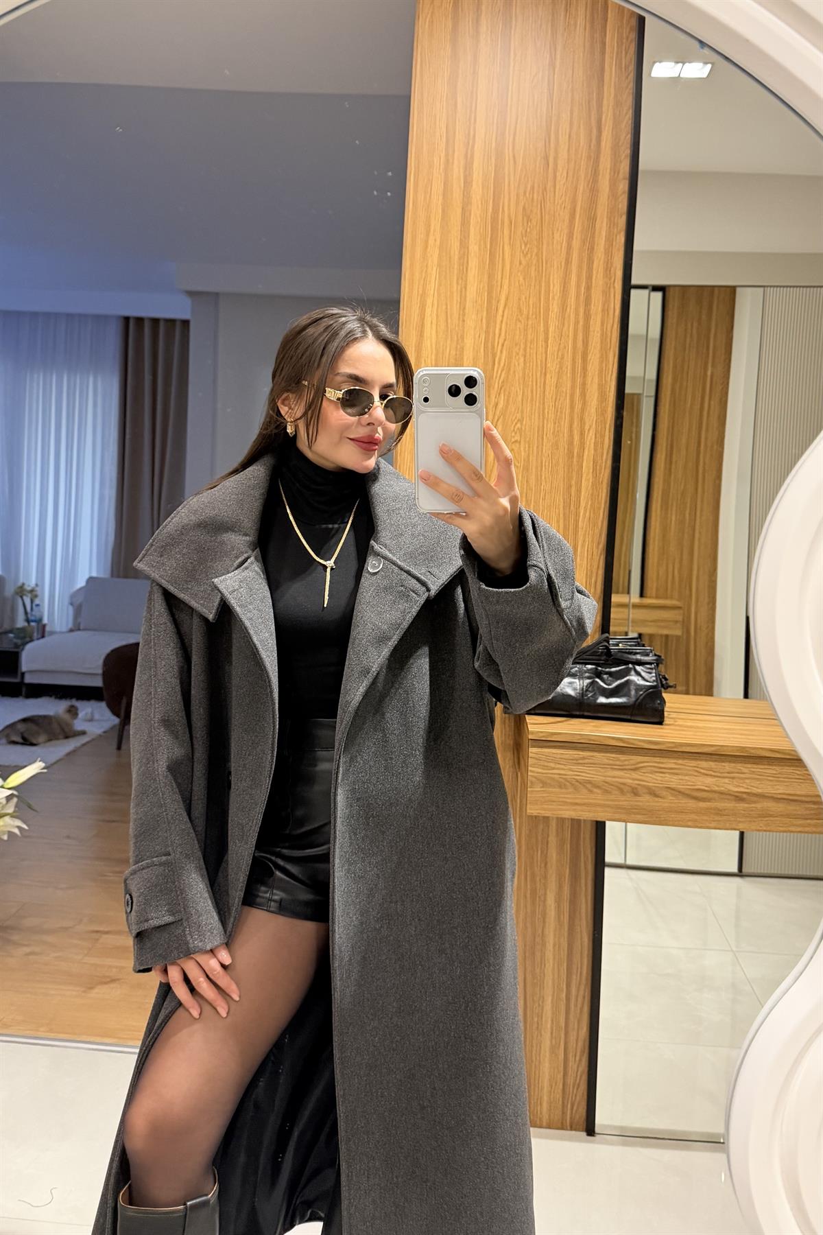 Oliva Antrasit Premium Kaban