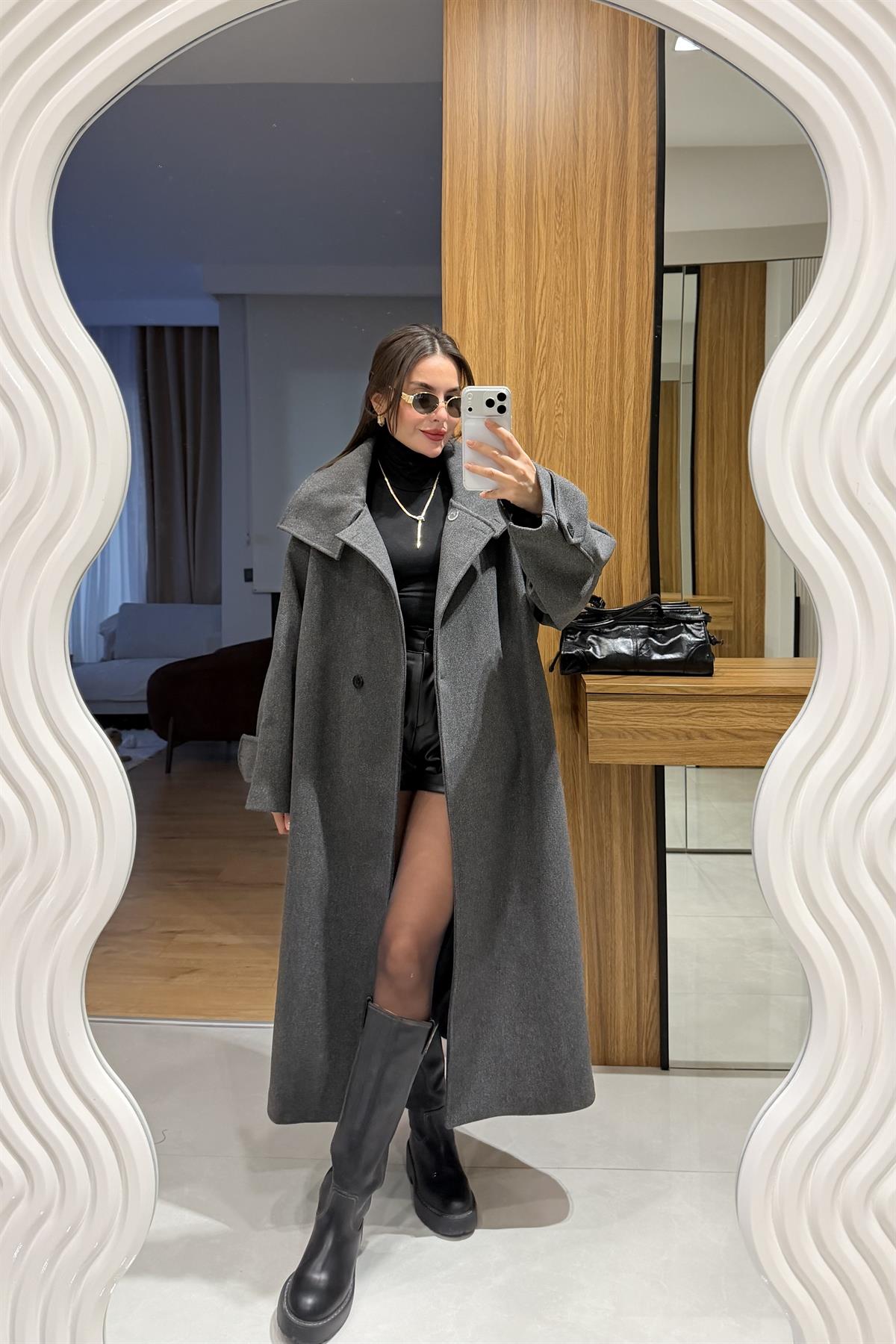 Oliva Antrasit Premium Kaban