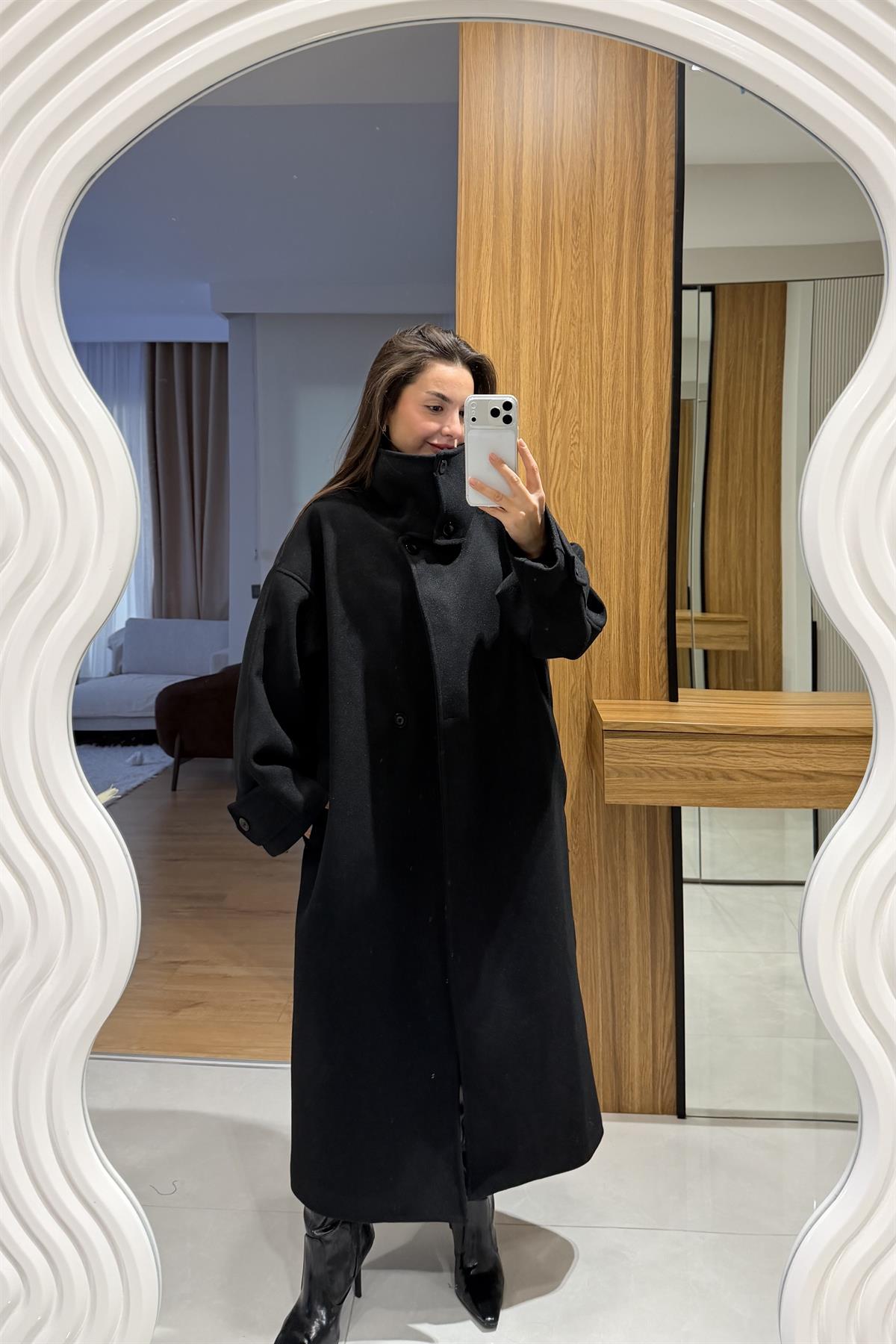 Oliva Siyah Premium Kaban