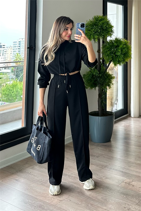 Olivia jogger sport takım - Siyah