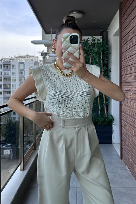 Only Fırfır Detaylı Triko