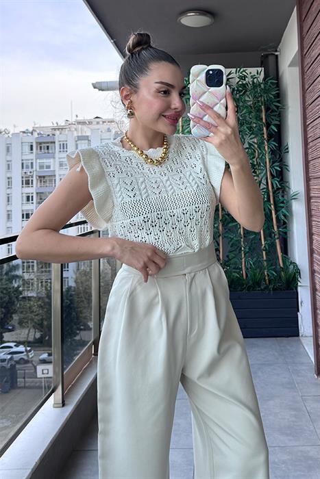 Only Fırfır Detaylı Triko