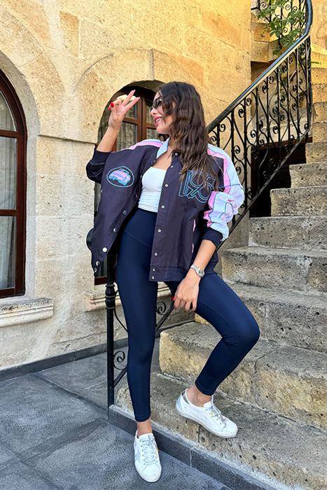 Oyso Şardonsuz Toparlayıcı Lacivert Tayt