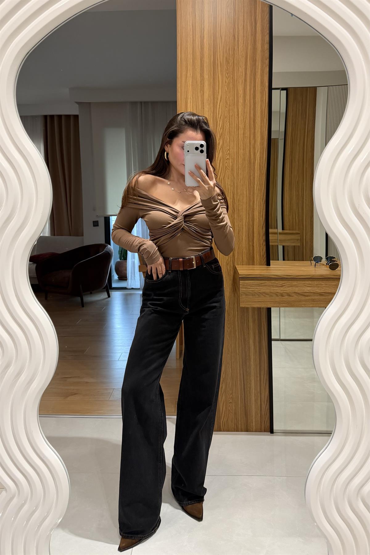 Pablo Siyah Palazzo Jean