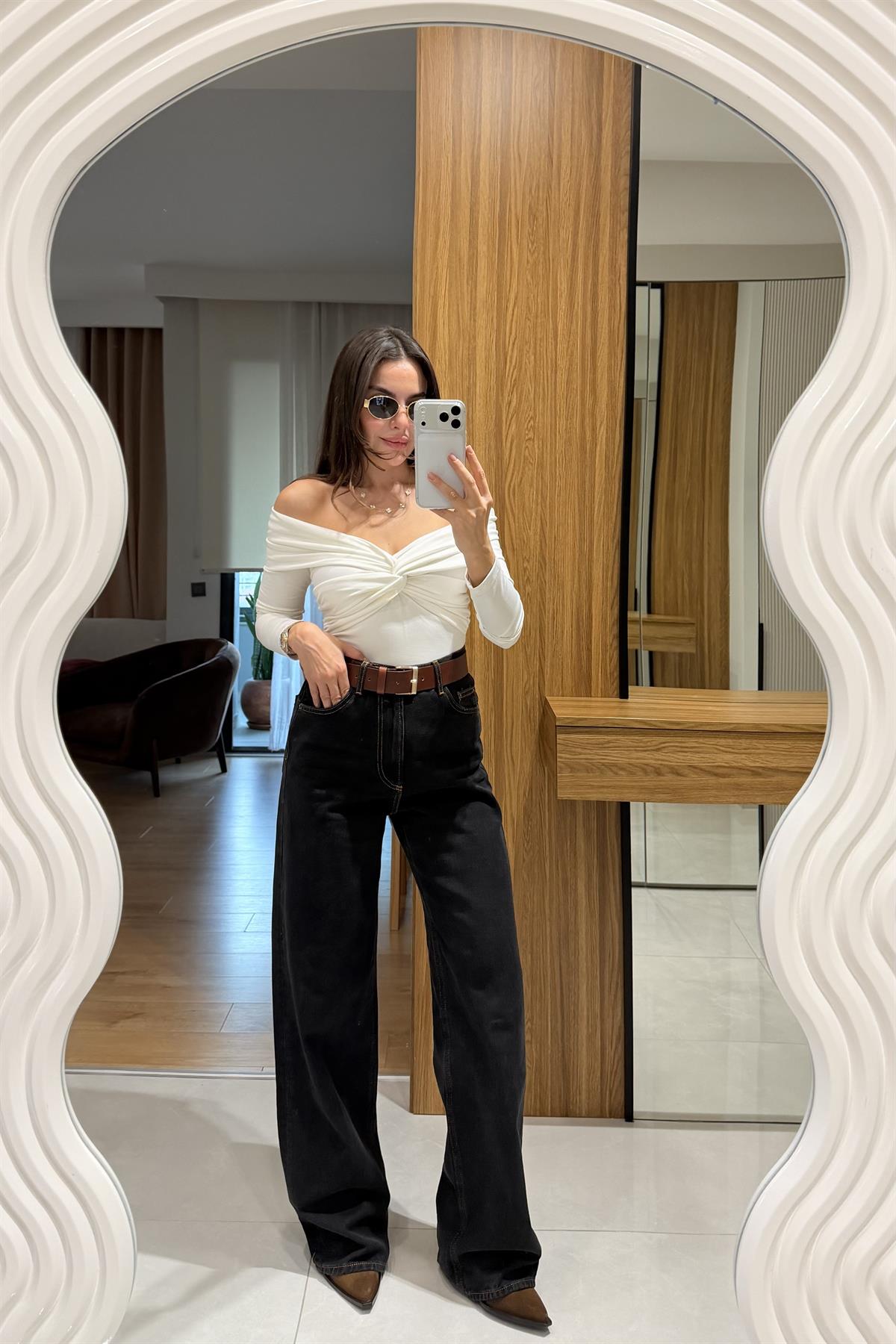 Pablo Siyah Palazzo Jean