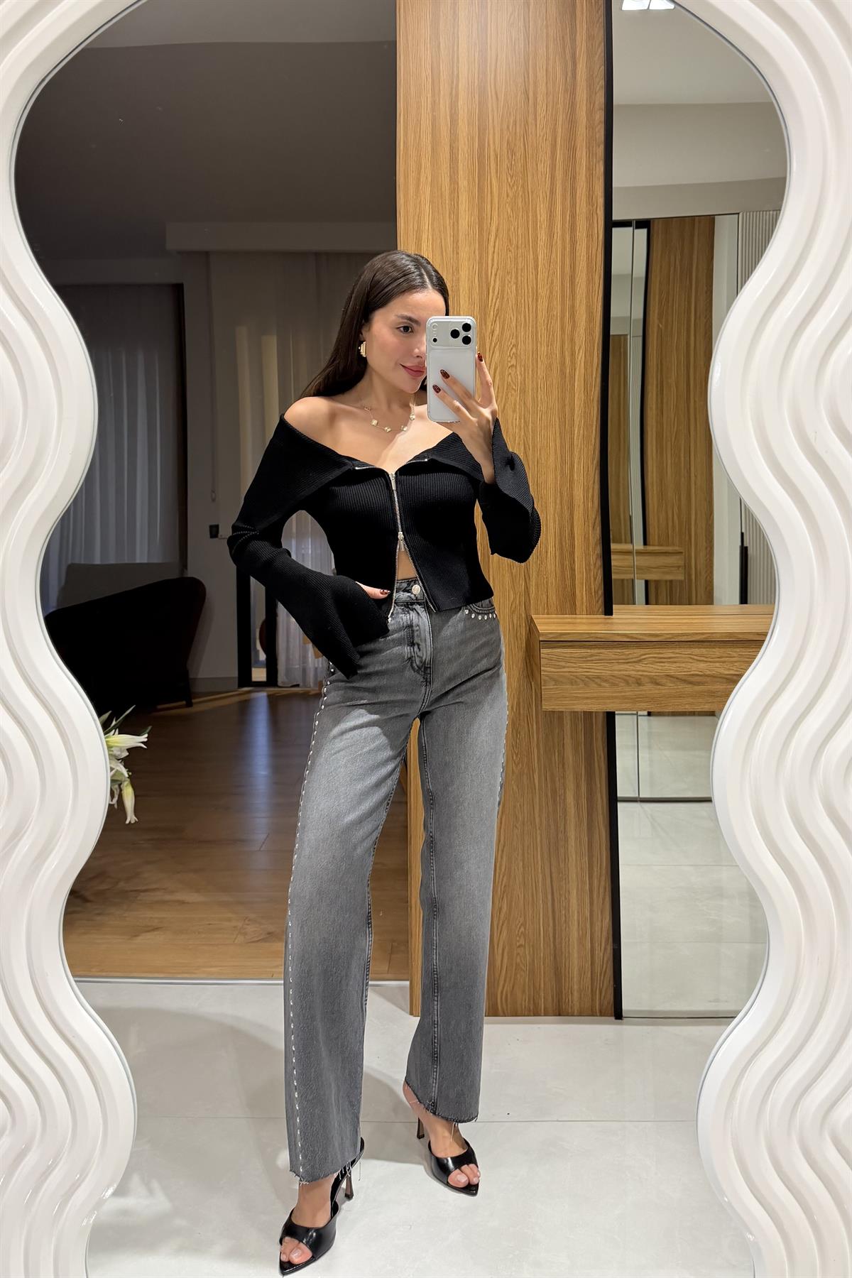 Palais Füme Zımba Detaylı Jean