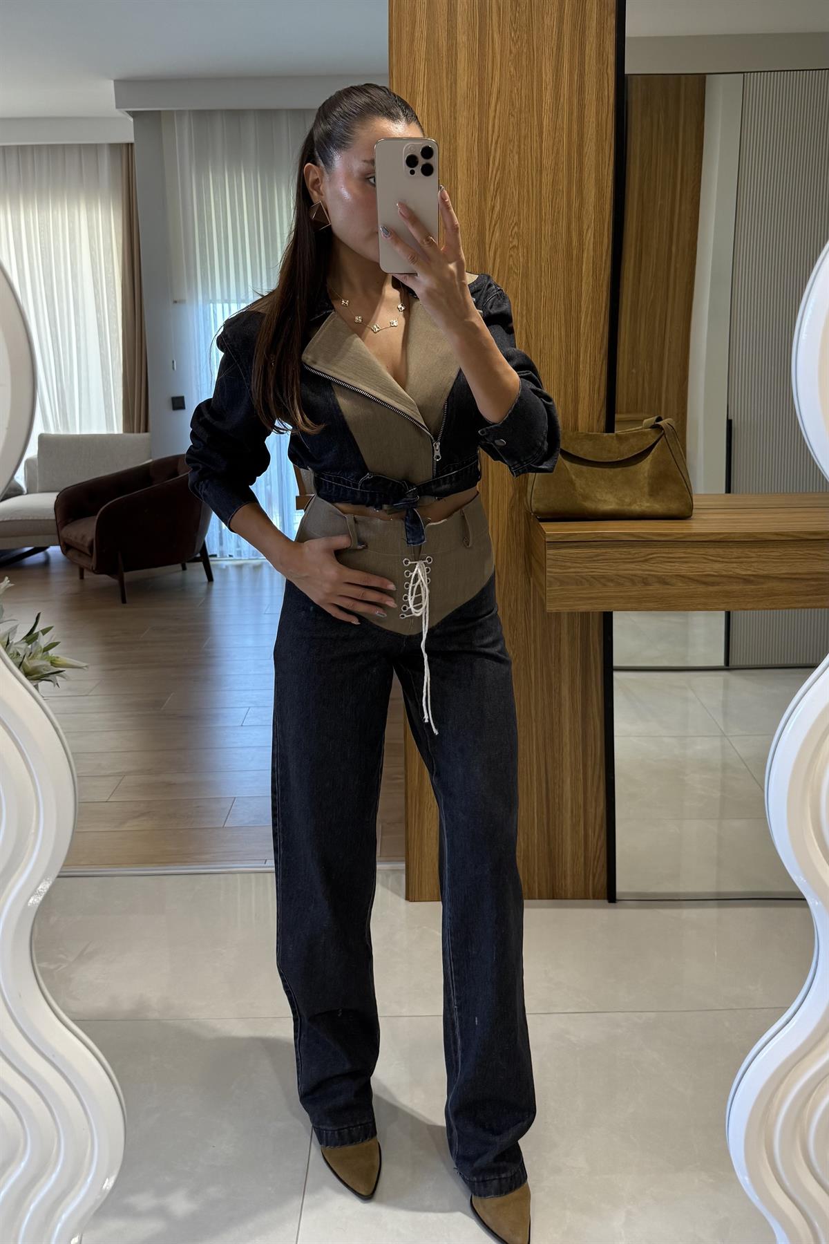 Parsian Tasarım Denim İkili Takım