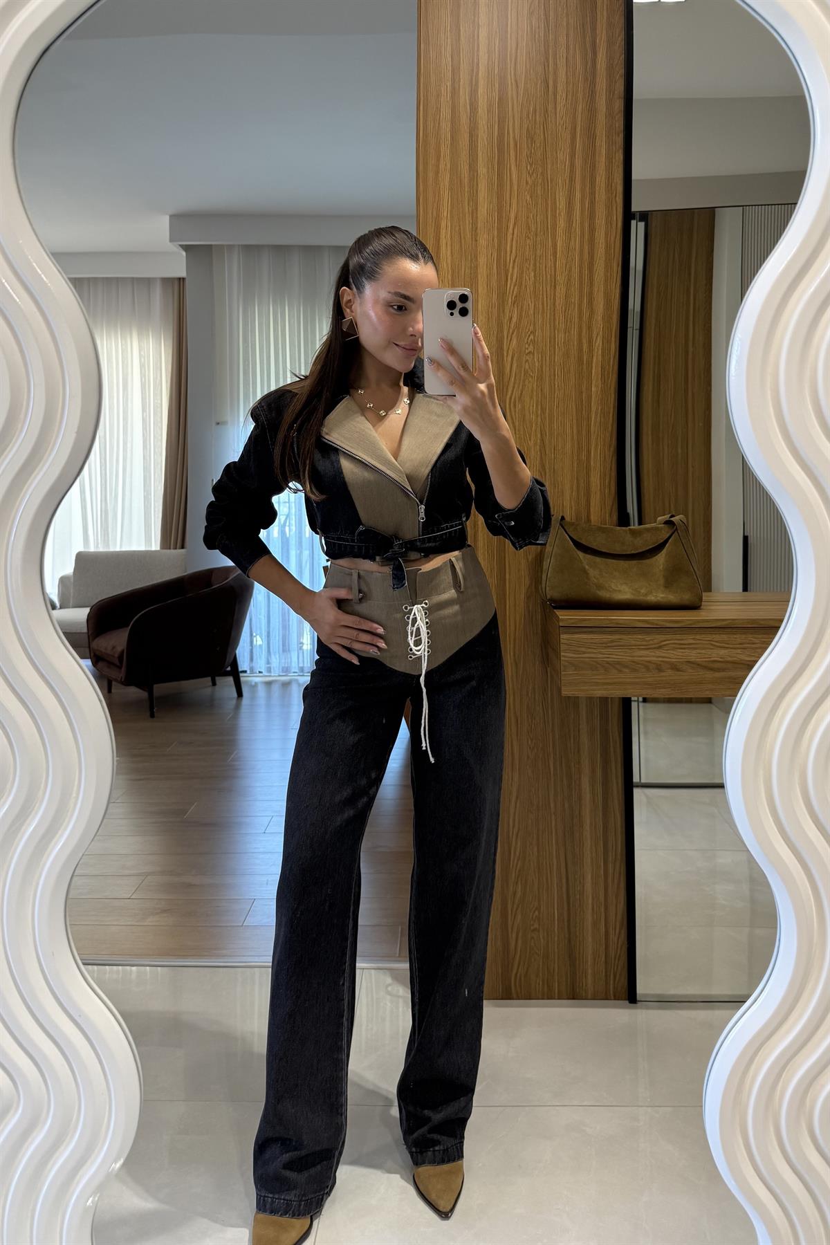 Parsian Tasarım Denim İkili Takım