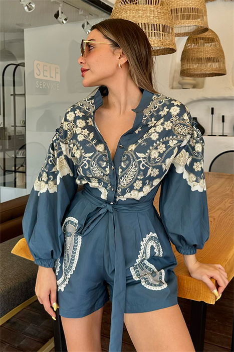 Pasitano balon kol tasarım tulum