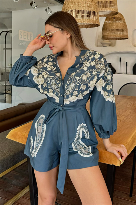 Pasitano balon kol tasarım tulum