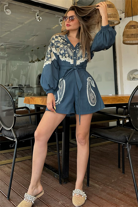 Pasitano balon kol tasarım tulum