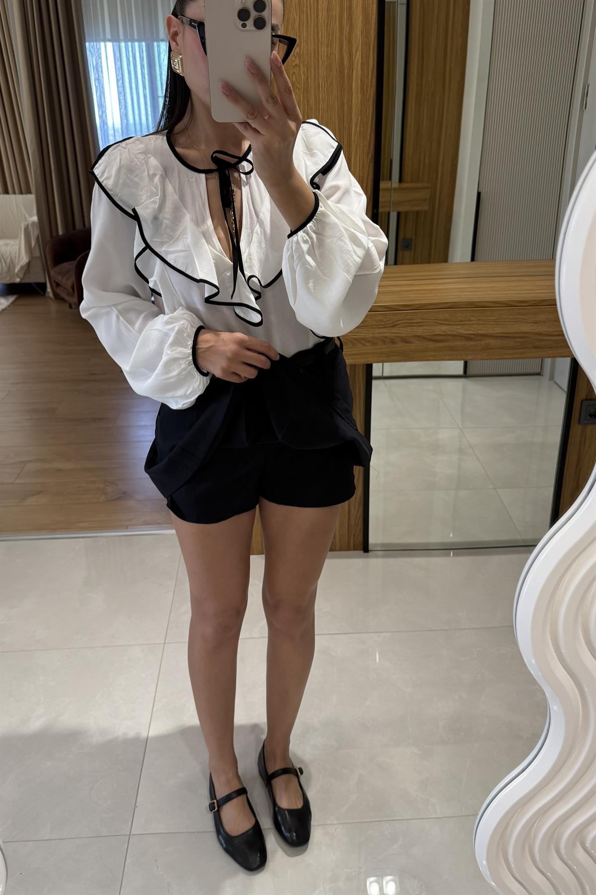 Peluna Piliseli Şort Etek