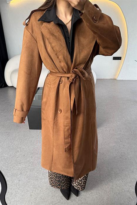 Phalen Taba Süet Trençkot