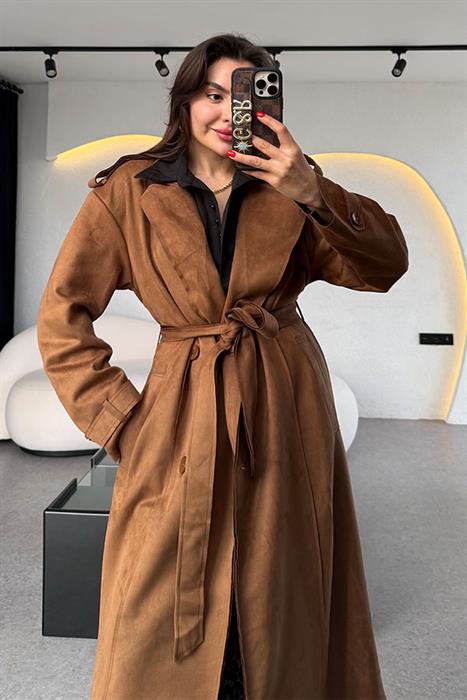 Phalen Taba Süet Trençkot