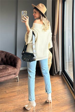 Poema lightblue mom jean