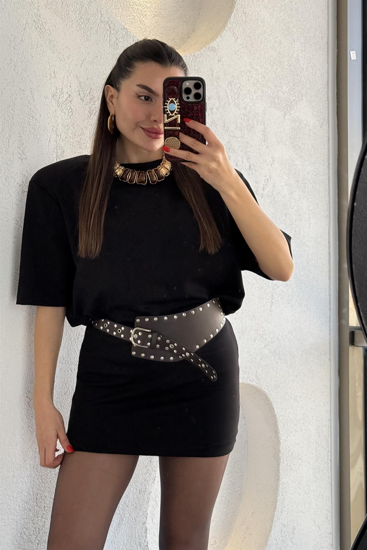 Politan Vatkalı Spor Elbise-Siyah