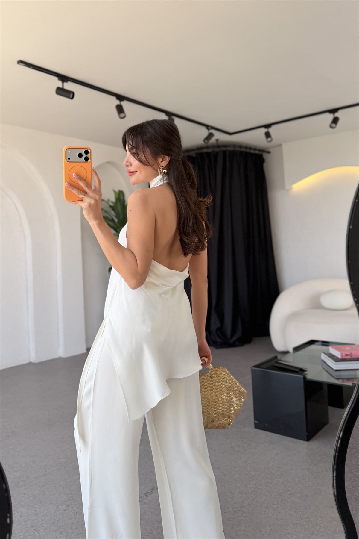 Prema Beyaz Premium Saten Takım