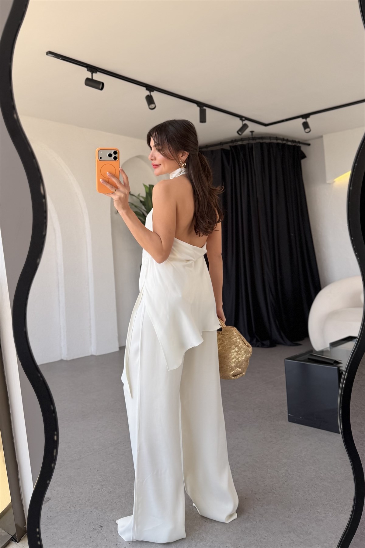 Prema Beyaz Premium Saten Takım