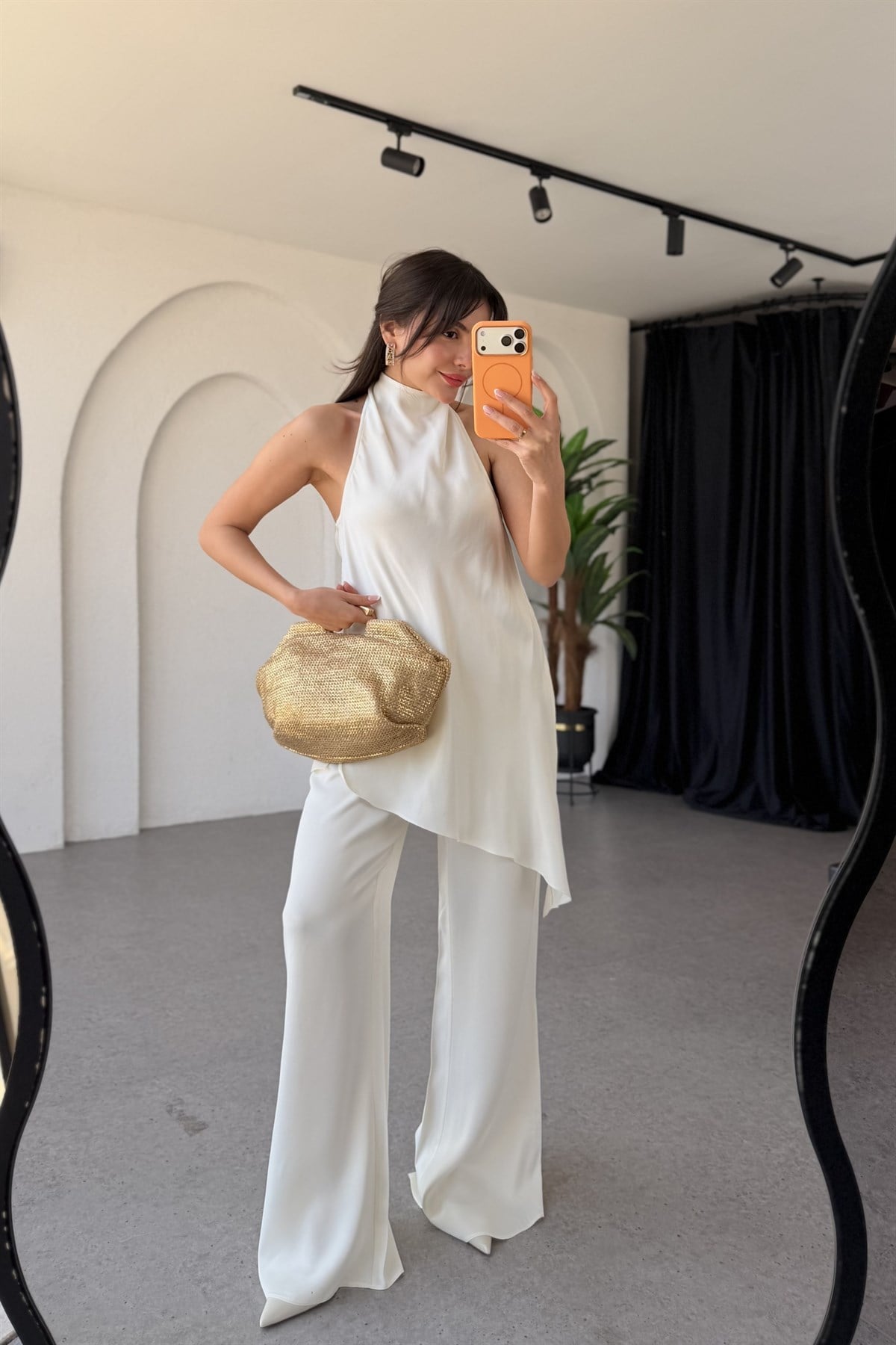 Prema Beyaz Premium Saten Takım