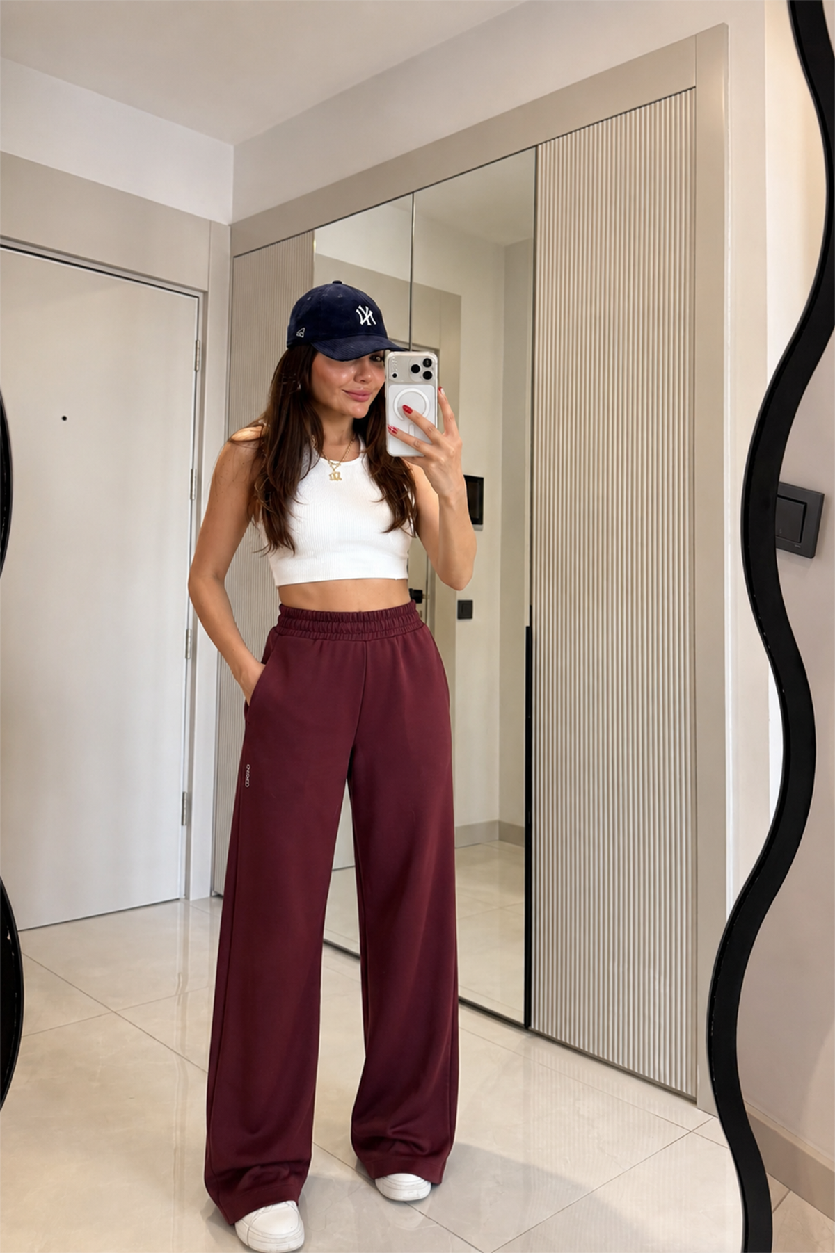 Preppy Bordo Oys Modal Eşofman Altı