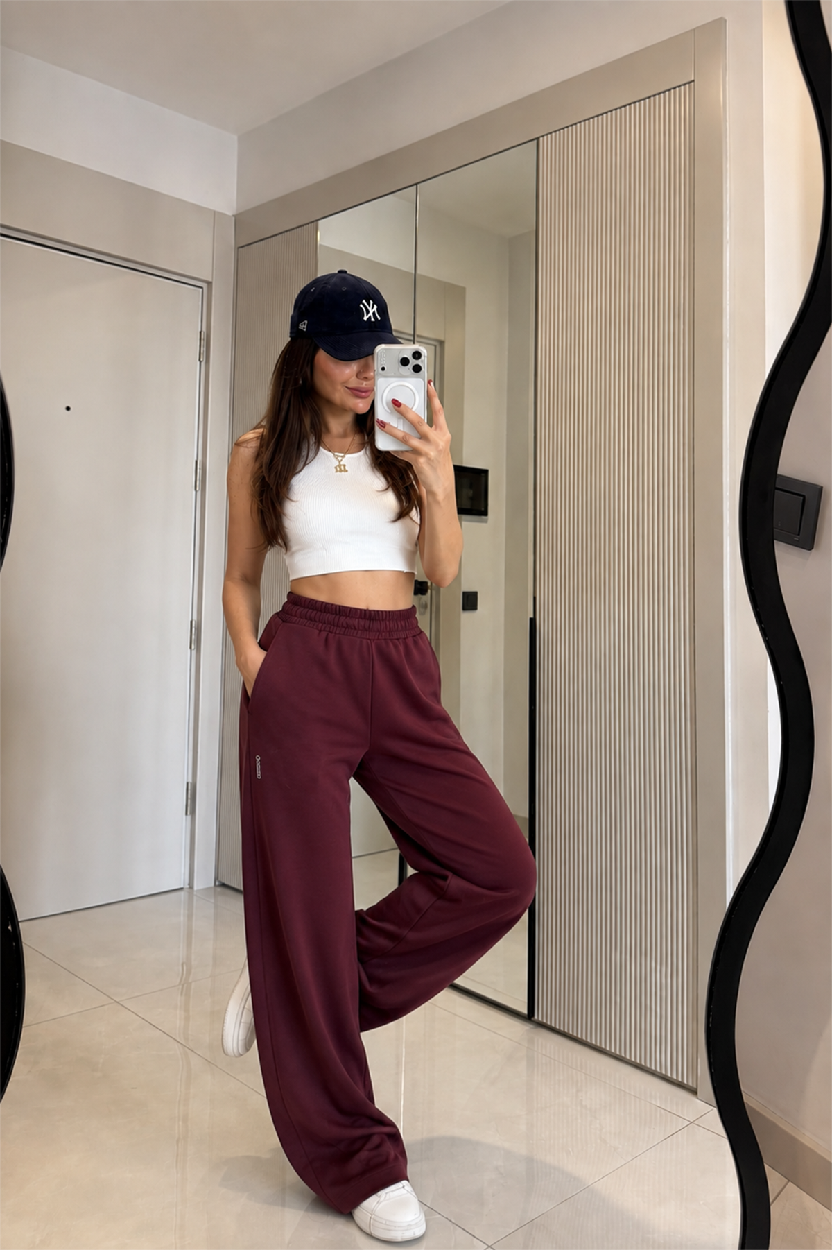 Preppy Bordo Oys Modal Eşofman Altı