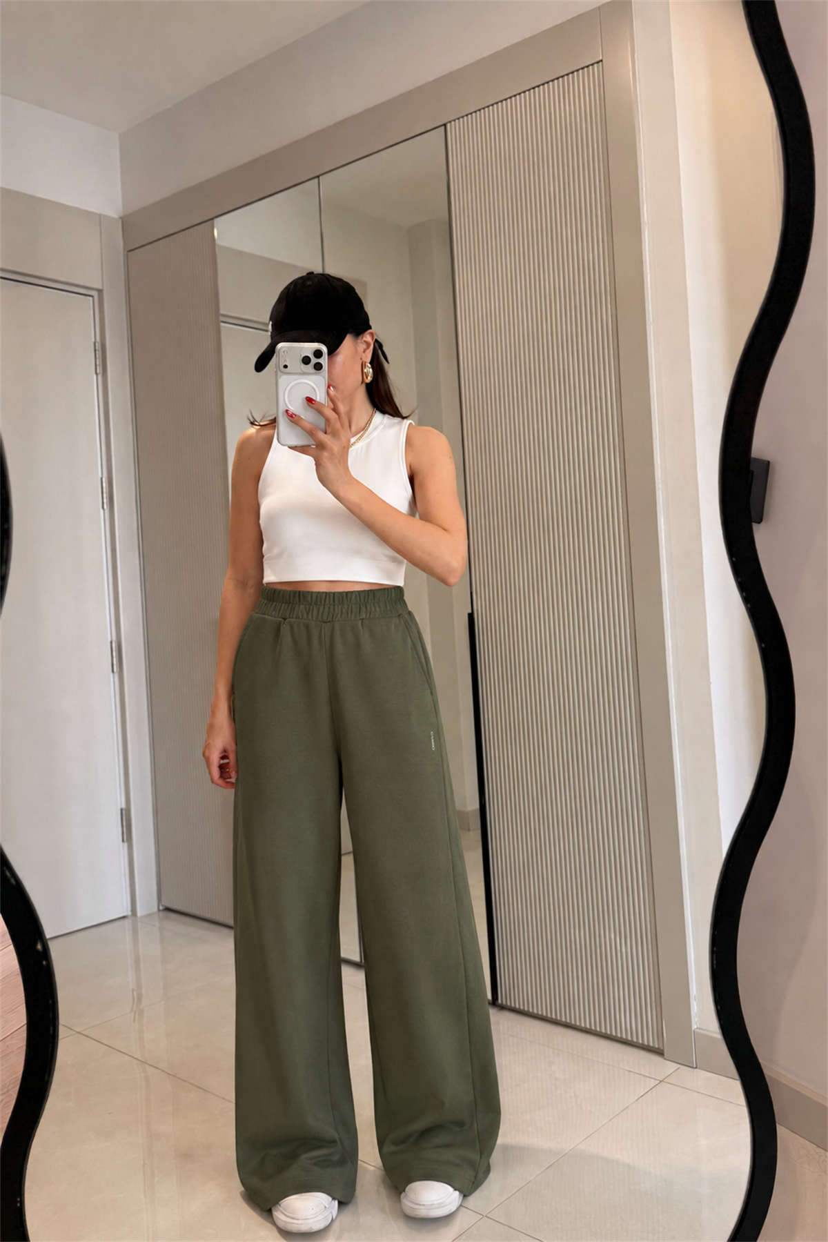 Preppy Haki Oys Modal Eşofman Altı