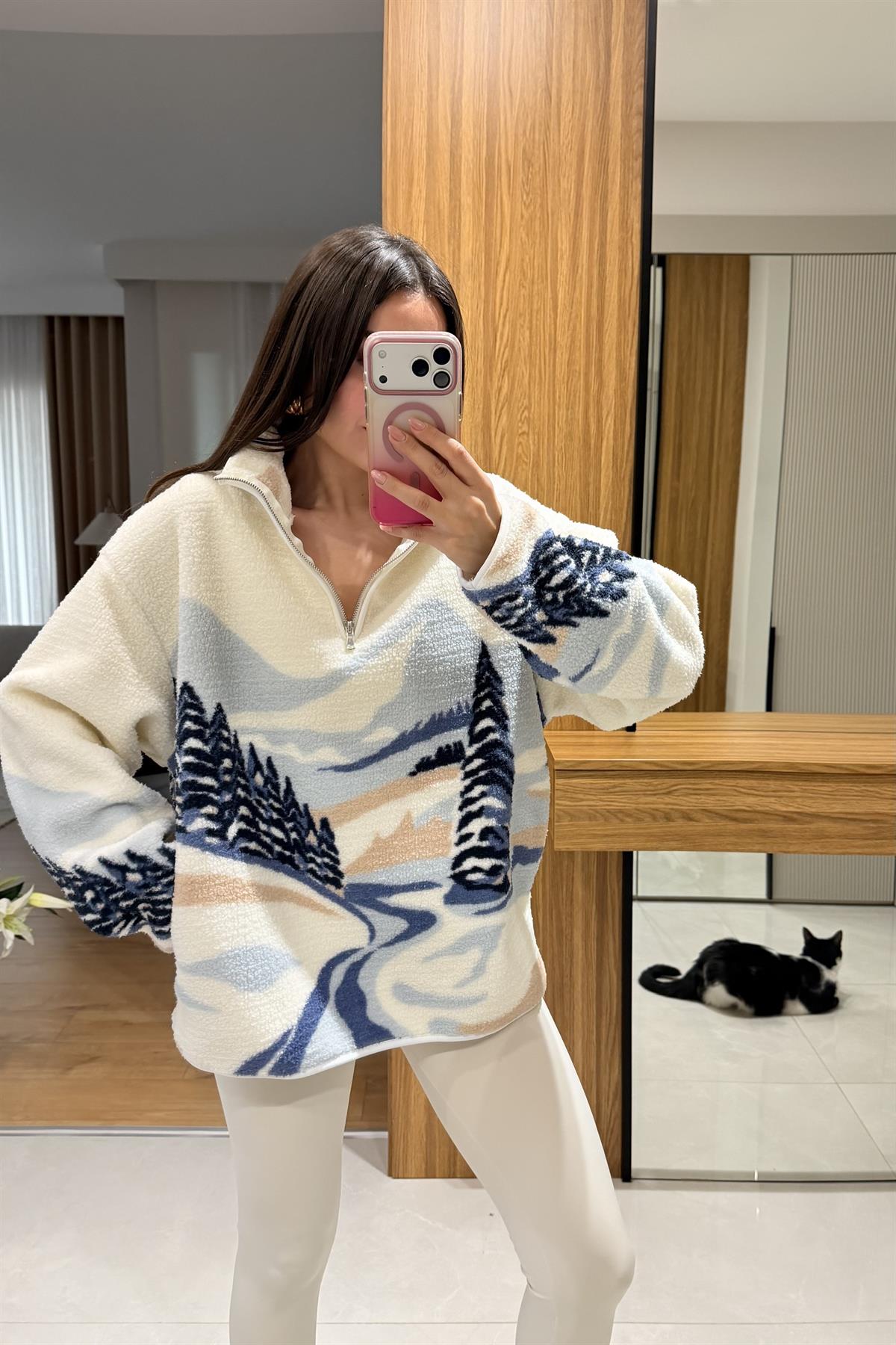 Presy Beyaz Teddy Kazak