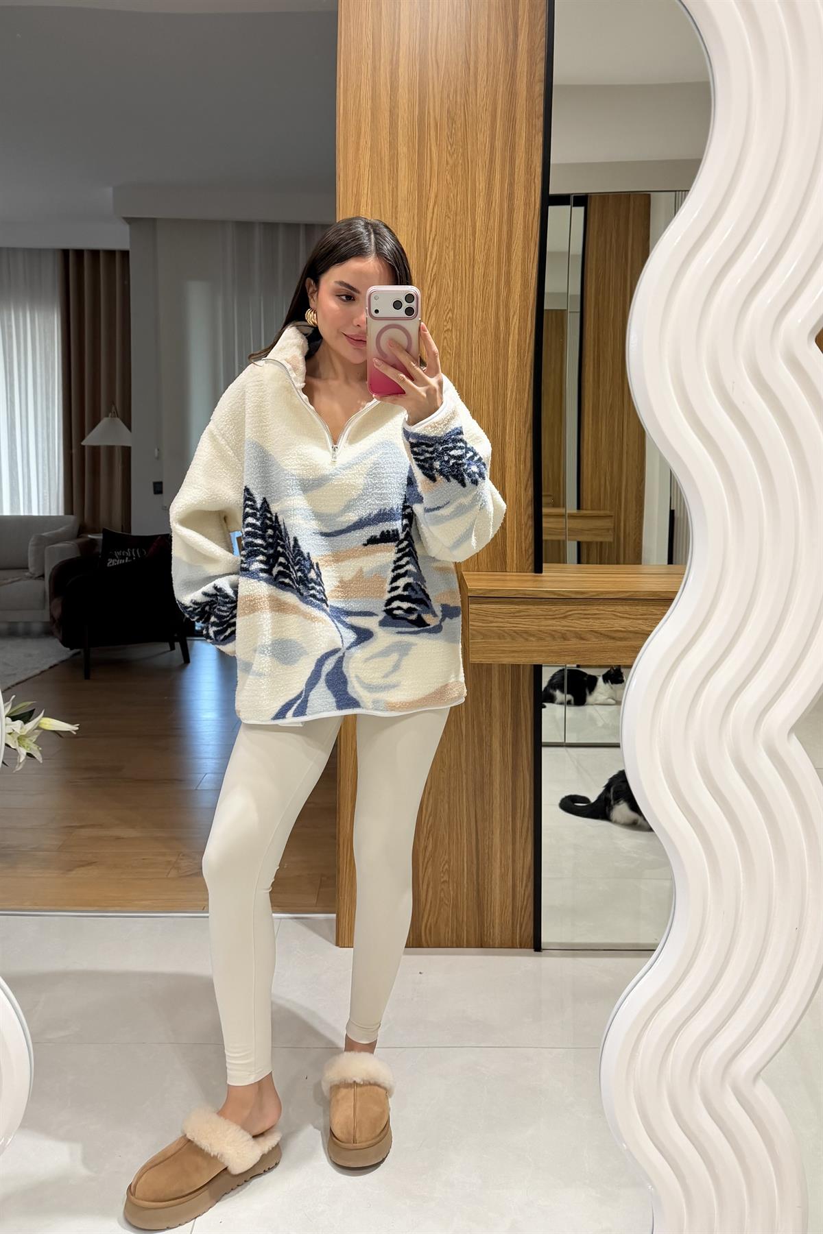 Presy Beyaz Teddy Kazak