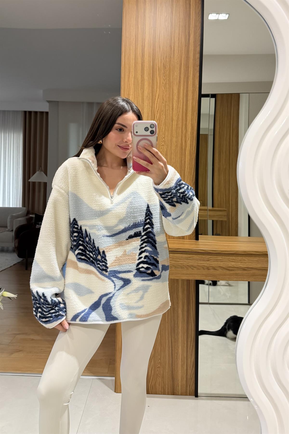 Presy Beyaz Teddy Kazak