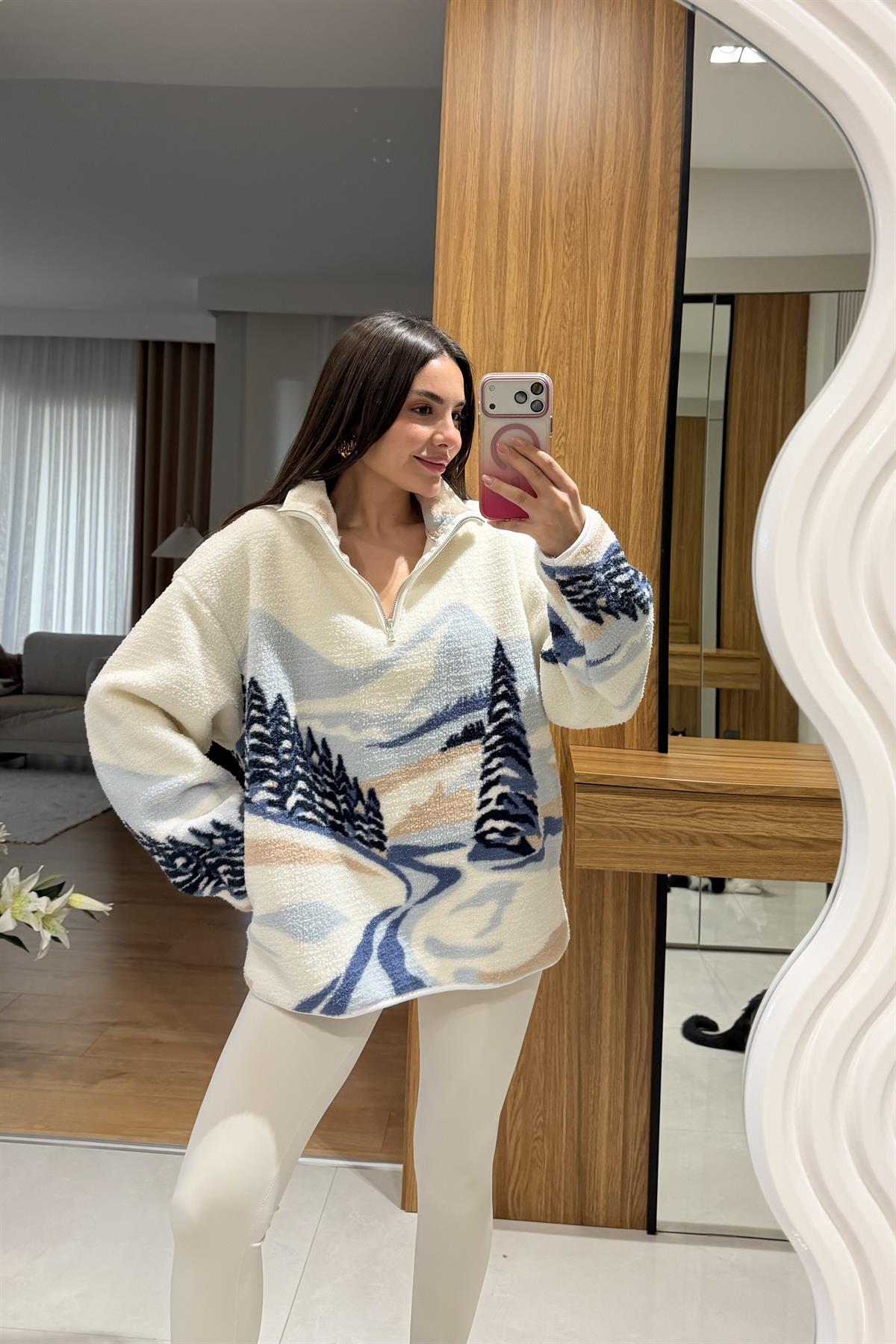 Presy Beyaz Teddy Kazak