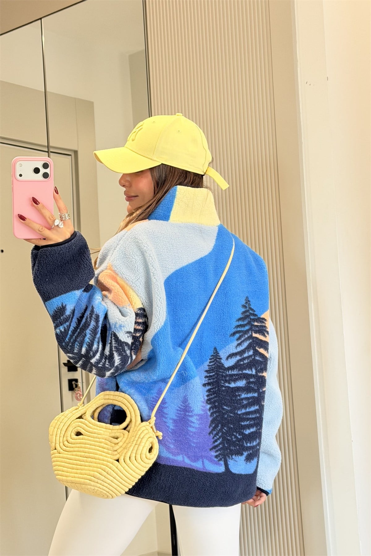 Presy Lacivert Teddy Fermuarlı Sweat