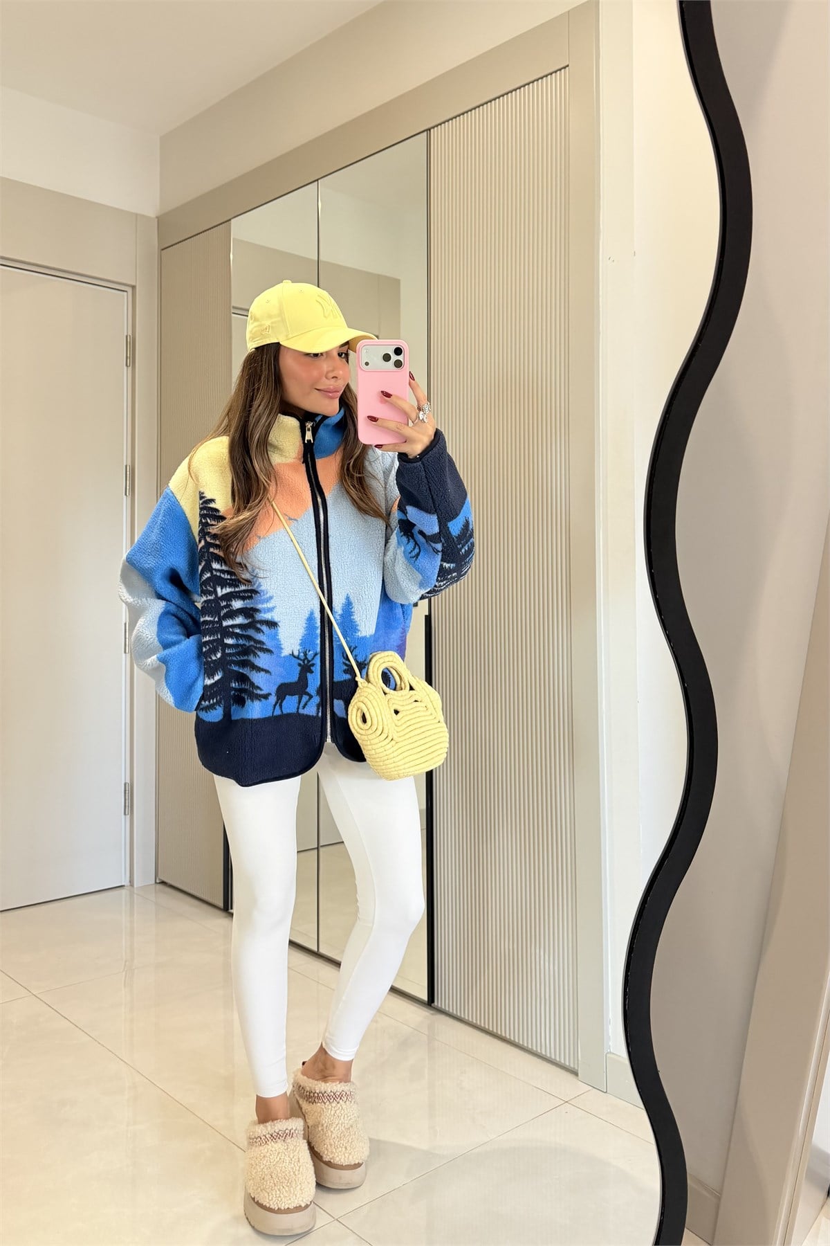 Presy Lacivert Teddy Fermuarlı Sweat