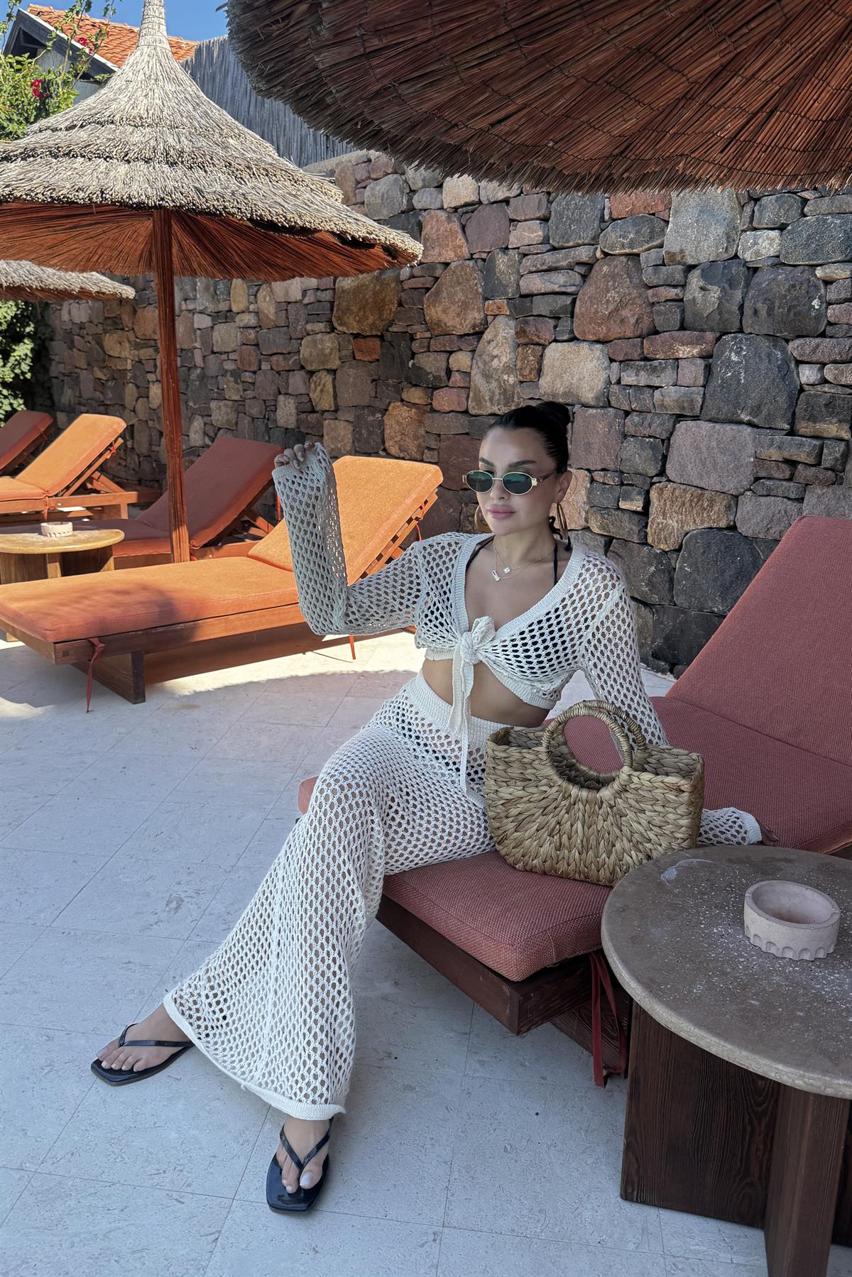 Quinn Bolerolu Ajurlu Takım