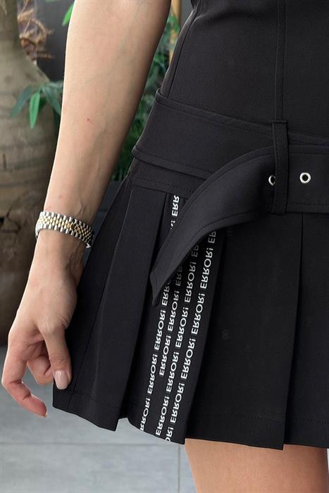 Real Kemerli Şort Tulum