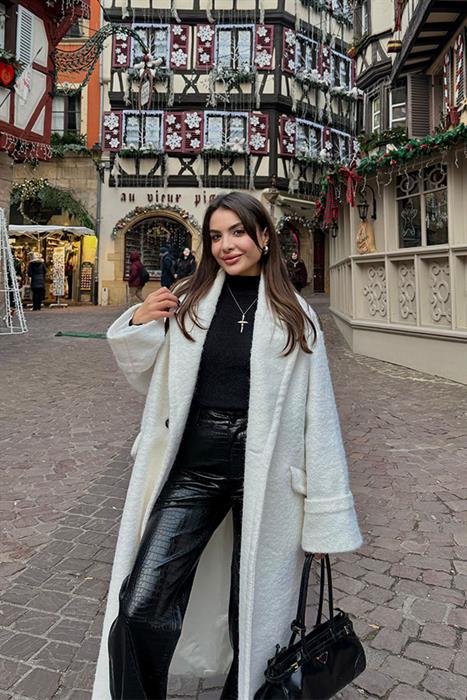 Rhin Yılan Derili Siyah Marka Deri Palazzo