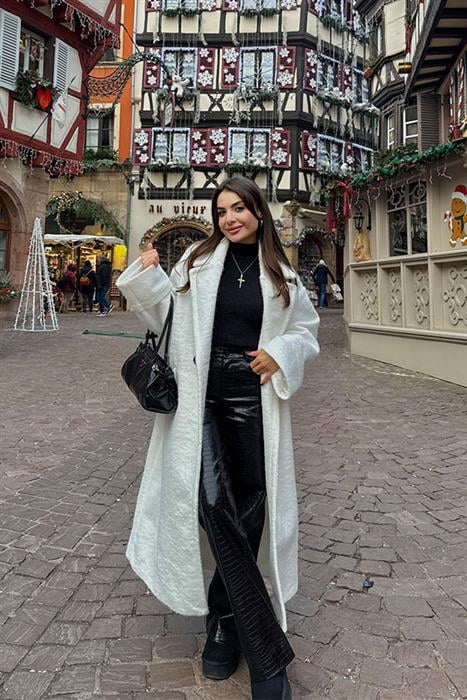 Rhin Yılan Derili Siyah Marka Deri Palazzo