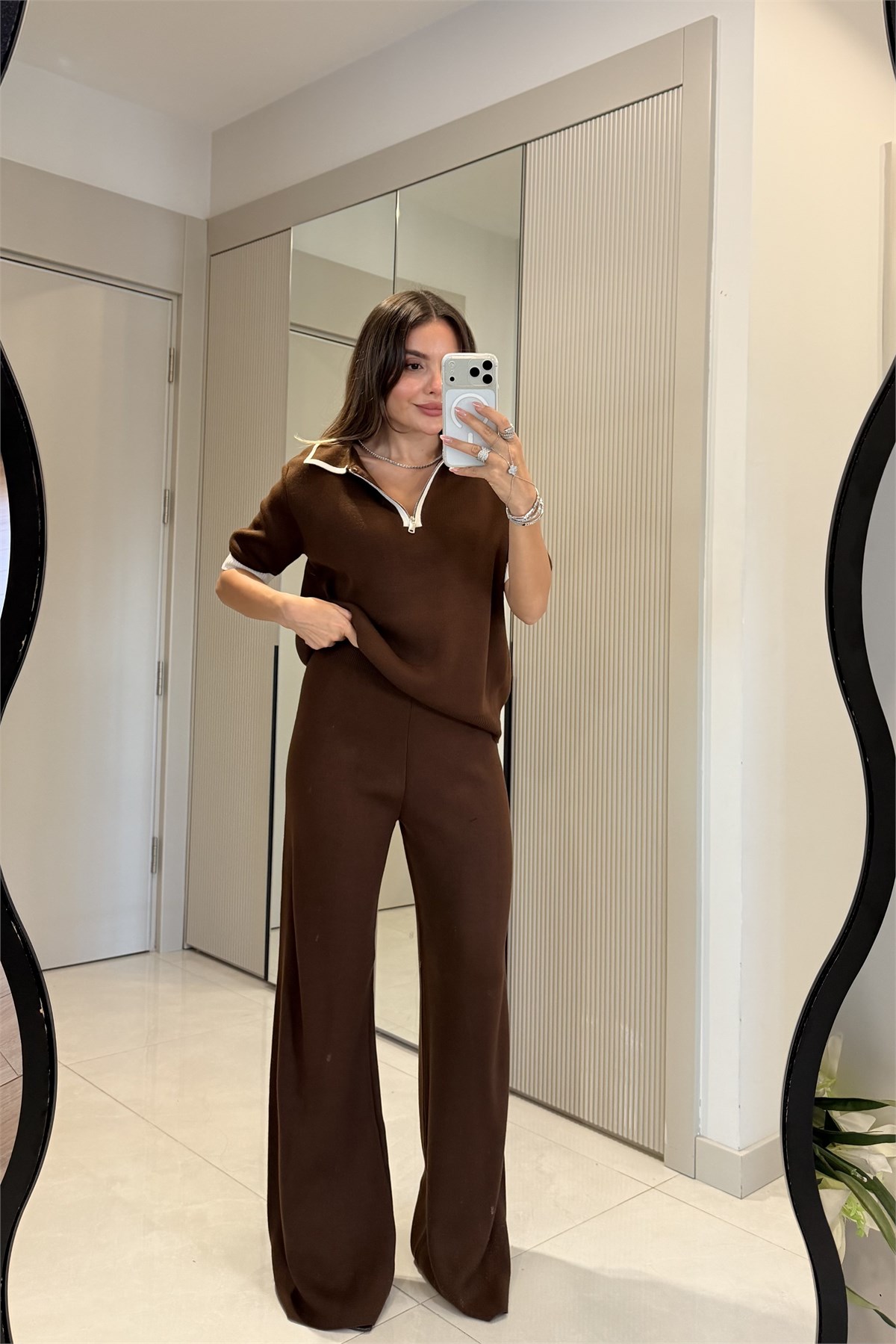 Riccardo Kahve Polo Yaka Triko Takım